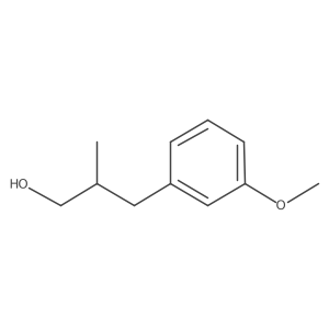 (2R)-3-(3-methoxyphenyl)-2-methylpropan-1-ol结构式