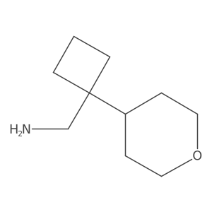 (1-tetrahydropyran-4-ylcyclobutyl)methanamine Structure