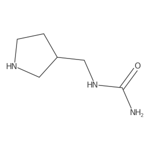 (Pyrrolidin-3-ylmethyl)urea结构式