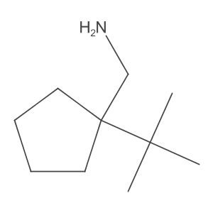 (1-Tert-butylcyclopentyl)methanamine Structure