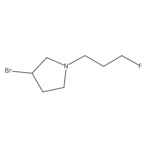 3-Bromo-1-(3-fluoropropyl)pyrrolidine Structure