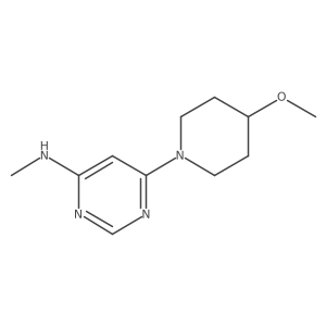 6-(4-methoxypiperidin-1-yl)-N-methylpyrimidin-4-amine Structure
