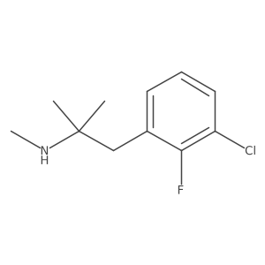 [1-(3-Chloro-2-fluorophenyl)-2-methylpropan-2-yl](methyl)amine结构式