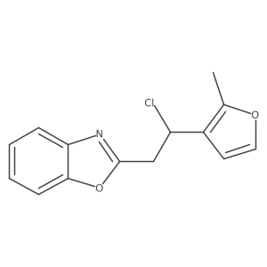 Benzoxazole, 2-[2-chloro-2-(2-methyl-3-furanyl)ethyl]- Structure