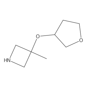 3-Methyl-3-(oxolan-3-yloxy)azetidine Structure