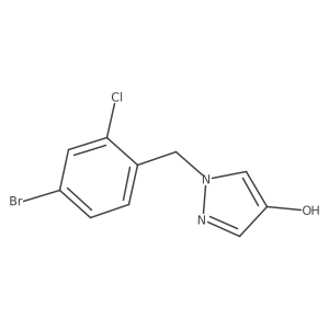 1-(4-Bromo-2-chlorobenzyl)-1H-pyrazol-4-ol结构式