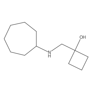 1-[(Cycloheptylamino)methyl]cyclobutan-1-ol Structure