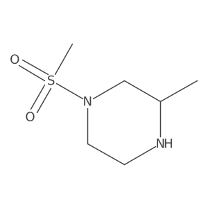 (S)-3-Methyl-1-(methylsulfonyl)piperazine结构式