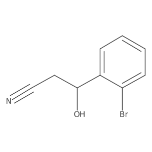 3-(2-Bromophenyl)-3-hydroxypropanenitrile结构式