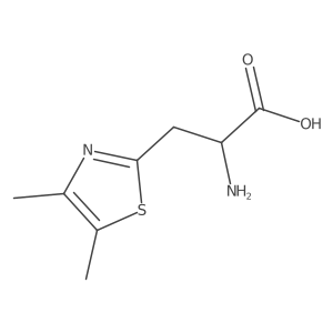 (2R)-2-Amino-3-(dimethyl-1,3-thiazol-2-yl)propanoic acid Structure