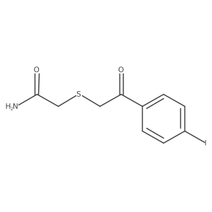 2-{[2-(4-Iodophenyl)-2-oxoethyl]sulfanyl}acetamide结构式