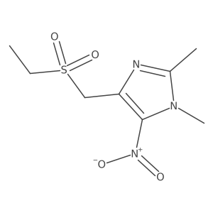 4-((Ethylsulfonyl)methyl)-1,2-dimethyl-5-nitro-1H-imidazole结构式