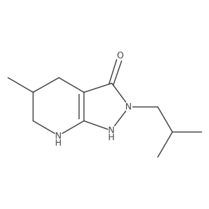 2-Isobutyl-5-methyl-4,5,6,7-tetrahydro-2H-pyrazolo[3,4-b]pyridin-3-ol Structure