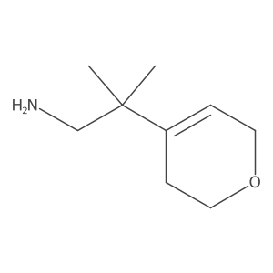 2-(3,6-dihydro-2H-pyran-4-yl)-2-methylpropan-1-amine结构式