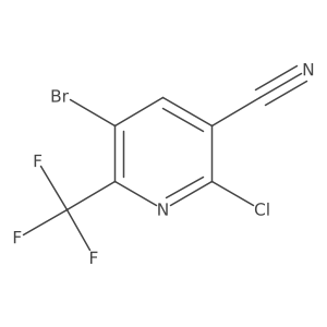 5-Bromo-2-chloro-6-(trifluoromethyl)nicotinonitrile Structure