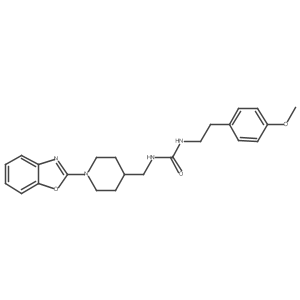 1-((1-(Benzo[d]oxazol-2-yl)piperidin-4-yl)methyl)-3-(4-methoxyphenethyl)urea Structure