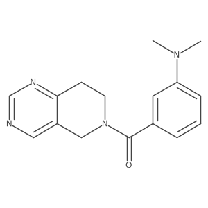 (7,8-dihydropyrido[4,3-d]pyrimidin-6(5H)-yl)(3-(dimethylamino)phenyl)methanone Structure