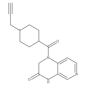 1-[1-(prop-2-yn-1-yl)piperidine-4-carbonyl]-1H,2H,3H,4H-pyrido[3,4-b]pyrazin-3-one Structure