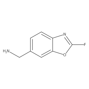 6-Benzoxazolemethanamine, 2-fluoro-结构式