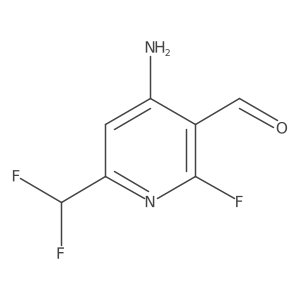 4-Amino-6-(difluoromethyl)-2-fluoronicotinaldehyde结构式