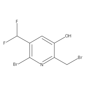 6-Bromo-2-(bromomethyl)-5-(difluoromethyl)pyridin-3-ol Structure