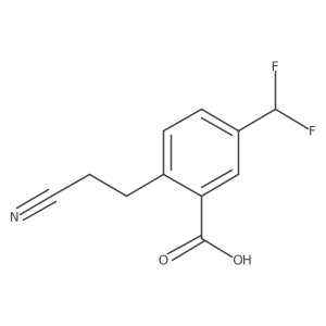 2-(2-Cyanoethyl)-5-(difluoromethyl)benzoic acid结构式