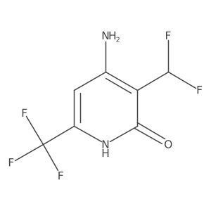 4-Amino-3-(difluoromethyl)-6-(trifluoromethyl)pyridin-2-ol Structure