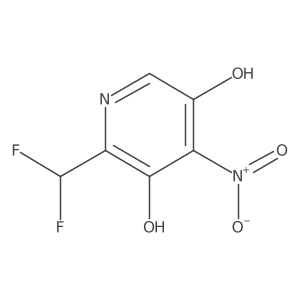 2-(Difluoromethyl)-3,5-dihydroxy-4-nitropyridine结构式