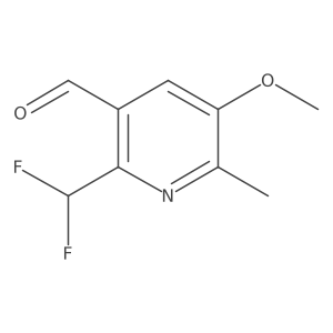 2-(Difluoromethyl)-5-methoxy-6-methylpyridine-3-carboxaldehyde Structure