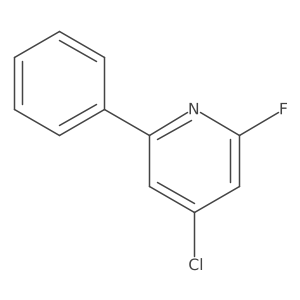 4-Chloro-2-fluoro-6-phenylpyridine结构式