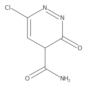 6-Chloro-3-oxo-3,4-dihydropyridazine-4-carboxamide结构式
