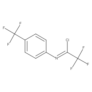 2,2,2-Trifluoro-N-[4-(trifluoromethyl)phenyl]acetimidoyl Chloride Structure