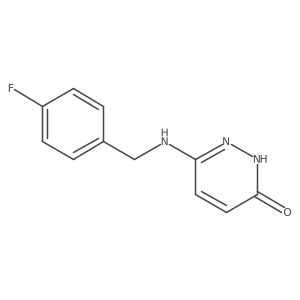 6-((4-Fluorobenzyl)amino)pyridazin-3-ol Structure