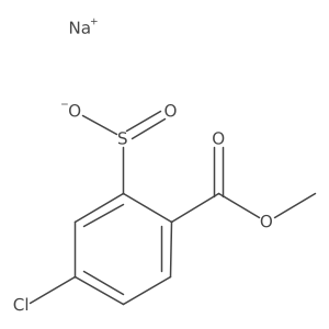 Sodium 5-chloro-2-(methoxycarbonyl)benzene-1-sulfinate Structure