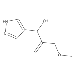 2-(methoxymethyl)-1-(1H-pyrazol-4-yl)prop-2-en-1-ol Structure