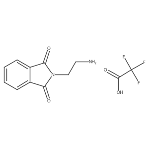 2-(2-Aminoethyl)-1H-isoindole-1,3(2H)-dione trifluoroacetate Structure