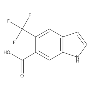 5-(trifluoromethyl)-1H-indole-6-carboxylic acid Structure