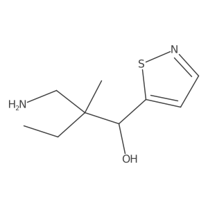 2-(Aminomethyl)-2-methyl-1-(1,2-thiazol-5-yl)butan-1-ol Structure