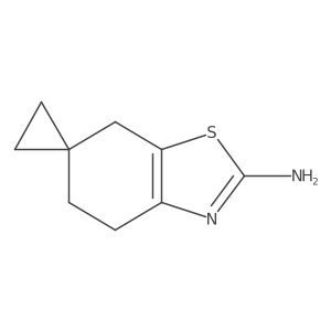 5,7-dihydro-4H-spiro[1,3-benzothiazole-6,1'-cyclopropane]-2-amine Structure