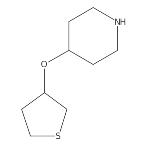 4-(Thiolan-3-yloxy)piperidine结构式