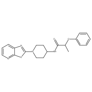 2-phenoxy-N-(1-(thiazolo[5,4-b]pyridin-2-yl)piperidin-4-yl)propanamide Structure