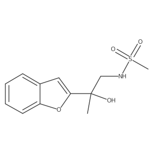 N-(2-(benzofuran-2-yl)-2-hydroxypropyl)methanesulfonamide Structure
