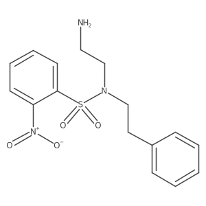 N-(2-aminoethyl)-2-nitro-N-(2-phenylethyl)benzene-1-sulfonamide结构式