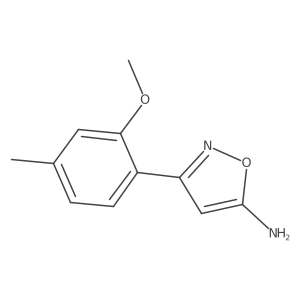3-(2-Methoxy-4-methylphenyl)-1,2-oxazol-5-amine结构式