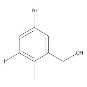 (5-Bromo-3-iodo-2-methylphenyl)methanol结构式