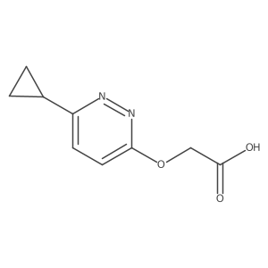 2-((6-Cyclopropylpyridazin-3-yl)oxy)acetic acid Structure