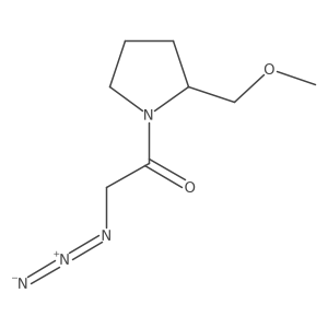 2-Azido-1-(2-(methoxymethyl)pyrrolidin-1-yl)ethan-1-one结构式