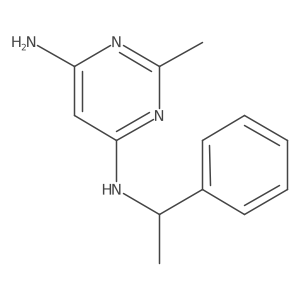 (S)-2-methyl-N4-(1-phenylethyl)pyrimidine-4,6-diamine Structure