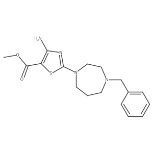 Methyl 4-amino-2-(4-benzyl-1,4-diazepan-1-yl)-1,3-thiazole-5-carboxylate Structure
