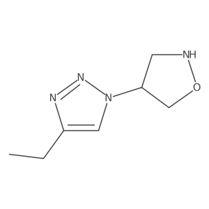 4-ethyl-1-[(4S)-1,2-oxazolidin-4-yl]-1H-1,2,3-triazole结构式
